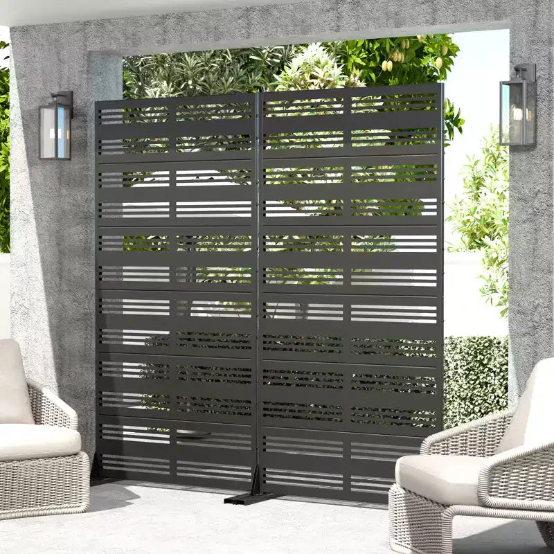 72 H Outdoor Privacy Screen Decorative Garden Fence