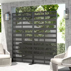 72 H Outdoor Privacy Screen Decorative Garden Fence
