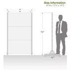 Room Divider Screen Random Stripe Brown Galvanized Sheet 72x47x16in 3-Panel