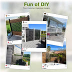 Room Divider Screen Random Stripe Brown Galvanized Sheet 72x47x16in 3-Panel