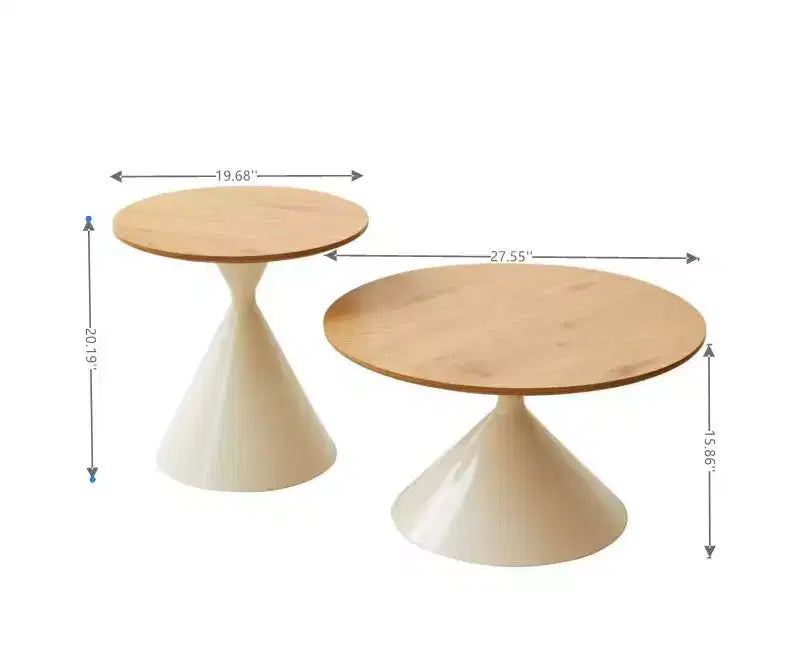 Henriette Modern Round Nesting Coffee Table Set