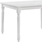 48 White Solid Wood Dining Table