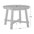 5pc Aspen Farmhouse Extendable Dining Set with Solid Wood Swivel Chairs Matte Black